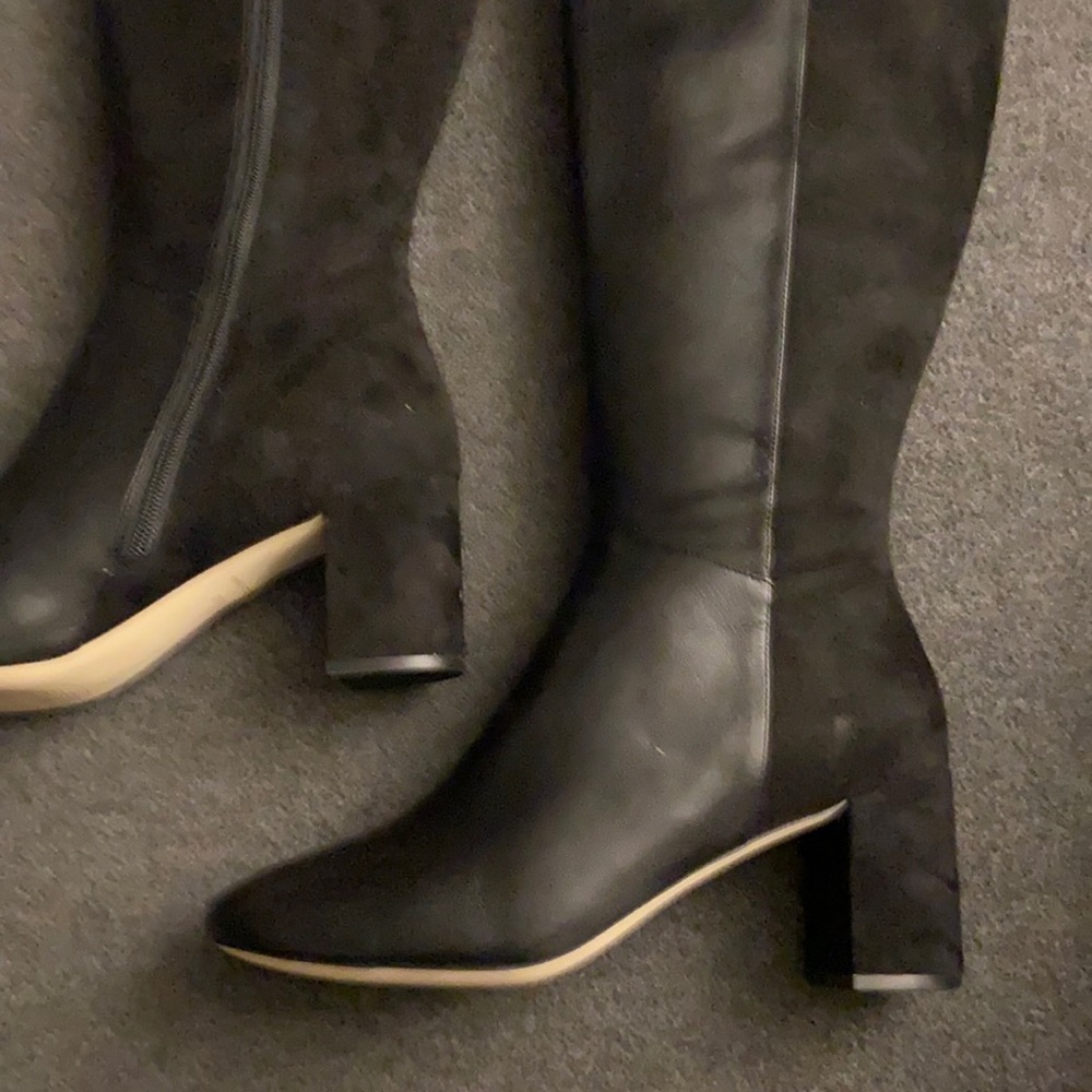 Cole Haan leather and suede knee high boots